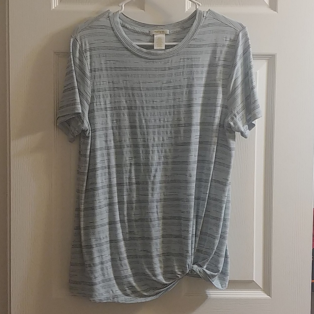 Blue Striped Top
